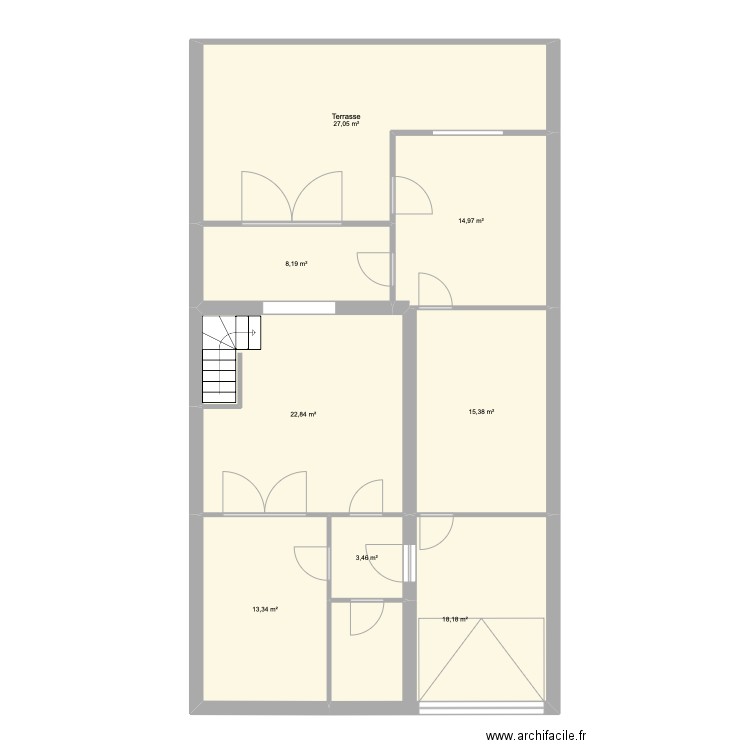 Flo & Agathe maison. Plan de 8 pièces et 123 m2