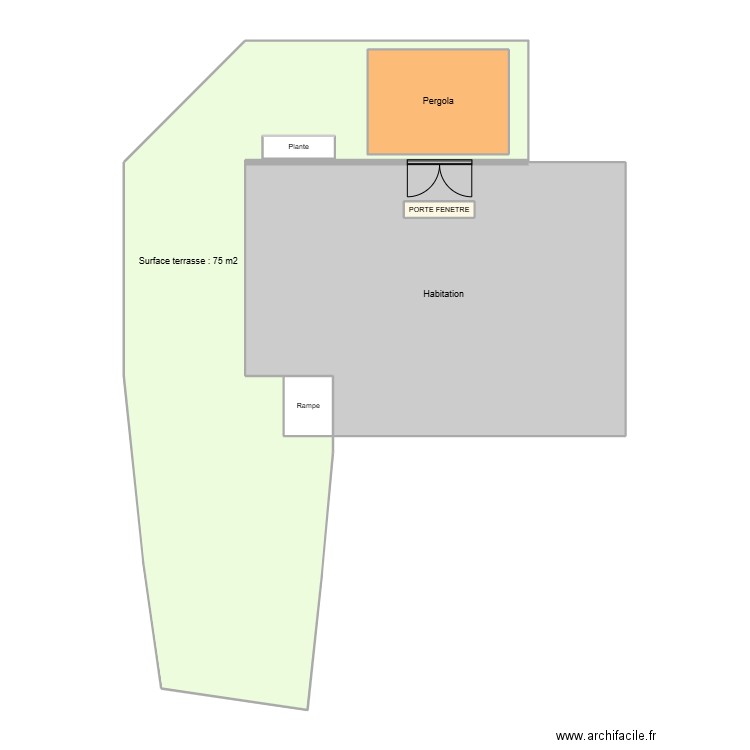 Jargeau. Plan de 7 pièces et 157 m2