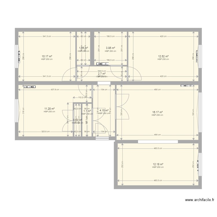 FONCIA 79 CASIMIR RANSON. Plan de 11 pièces et 77 m2