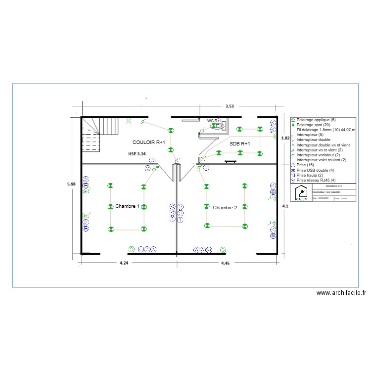 MAXENCE R+1. Plan de 0 pièce et 0 m2