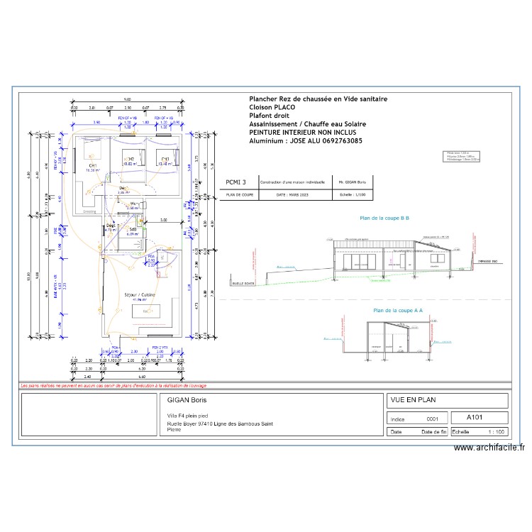 ELEC GIGAN BORIS. Plan de 0 pièce et 0 m2