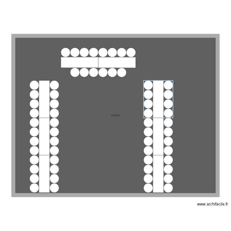 prin deyrançon. Plan de 1 pièce et 176 m2