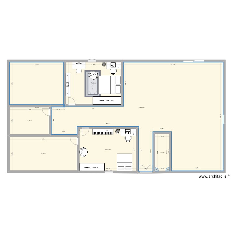 Booa ZoëLucie. Plan de 6 pièces et 294 m2