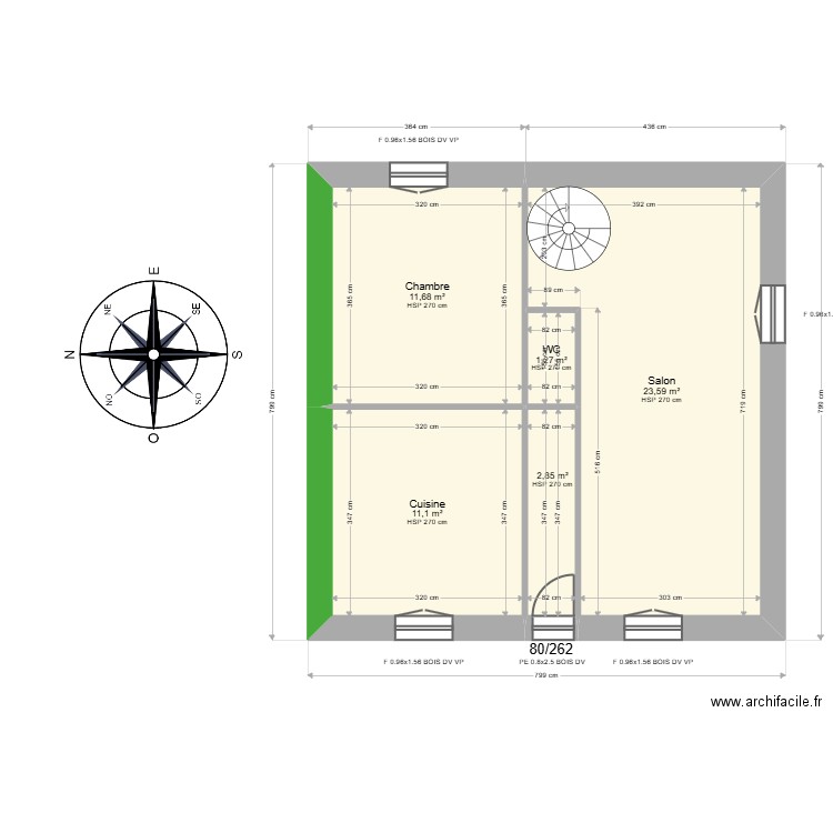  ML24018212  VANNEAU. Plan de 10 pièces et 101 m2