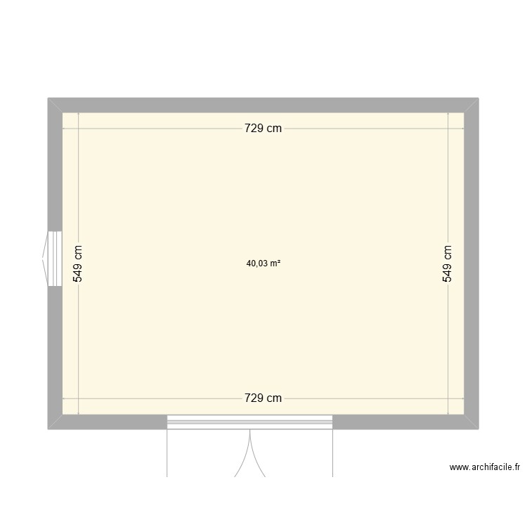 EXTENSION DEPOT. Plan de 1 pièce et 40 m2