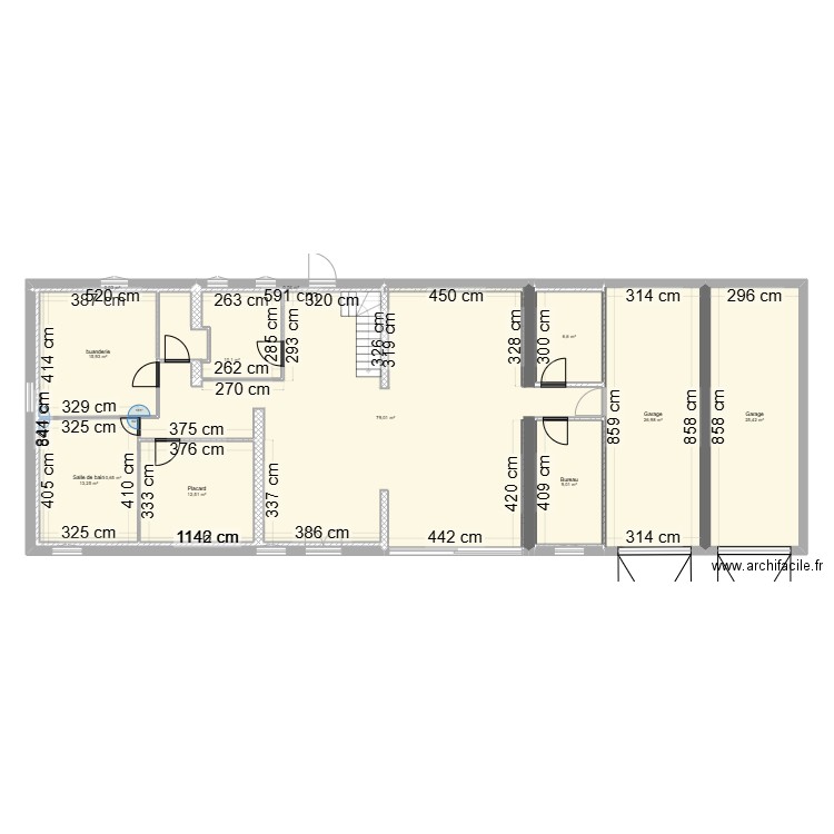 maison thomas. Plan de 12 pièces et 200 m2