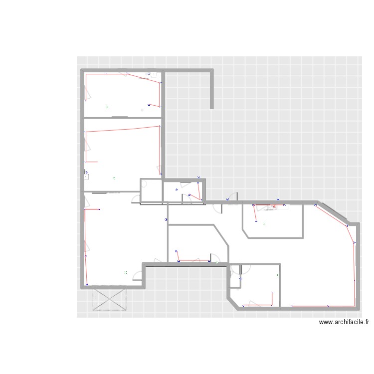 plan miellerie elec prise. Plan de 9 pièces et 253 m2