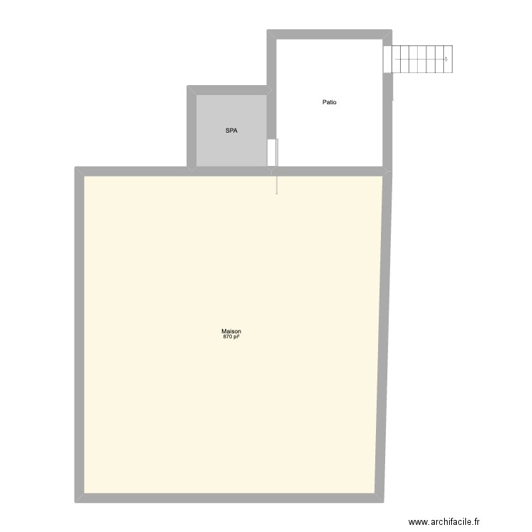 maison. Plan de 3 pièces et 97 m2