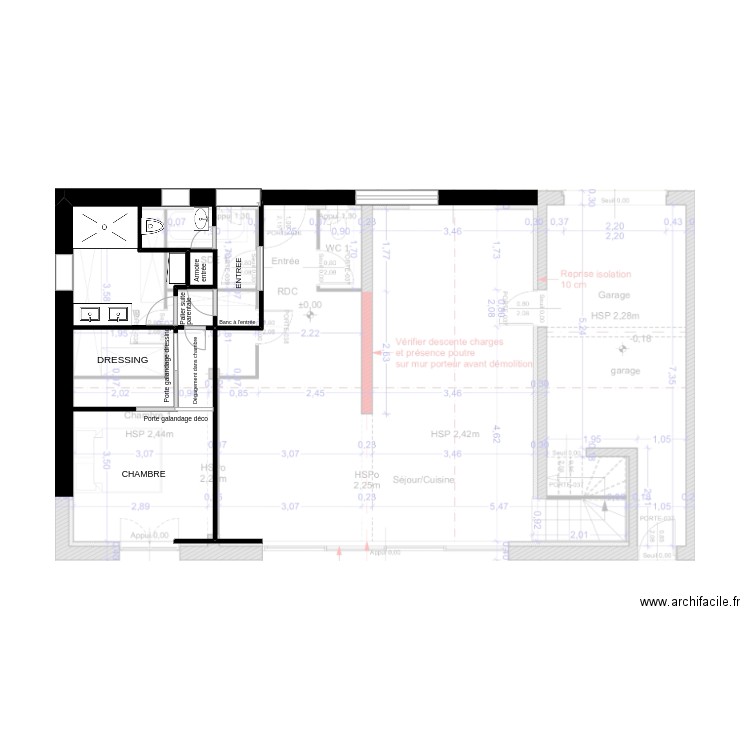 version_3_ouverture_pallier_chambre. Plan de 0 pièce et 0 m2