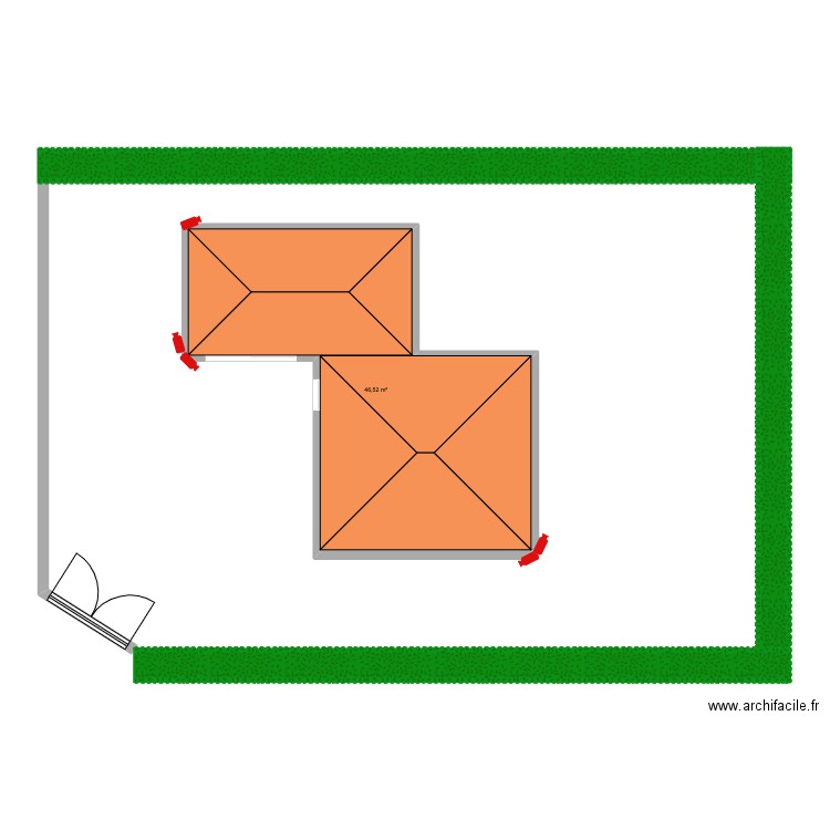 DEVIS RECQUANCOURT. Plan de 1 pièce et 47 m2