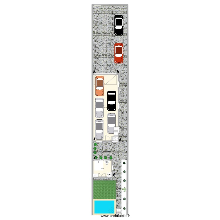 garage mickael. Plan de 9 pièces et 331 m2