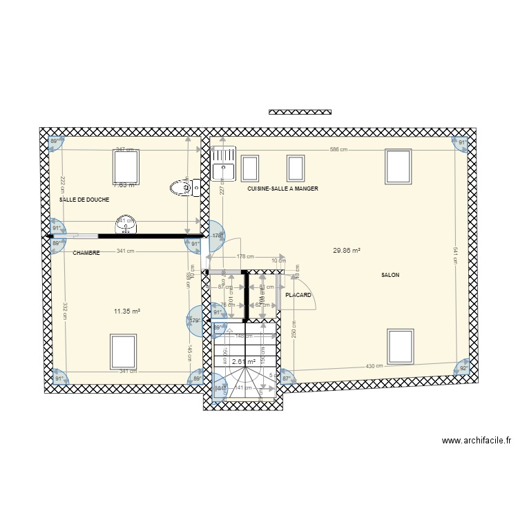 VOBAL44B H.J 3. Plan de 4 pièces et 51 m2