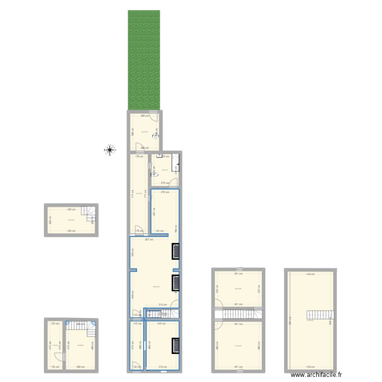 Lilou. Plan de 10 pièces et 215 m2