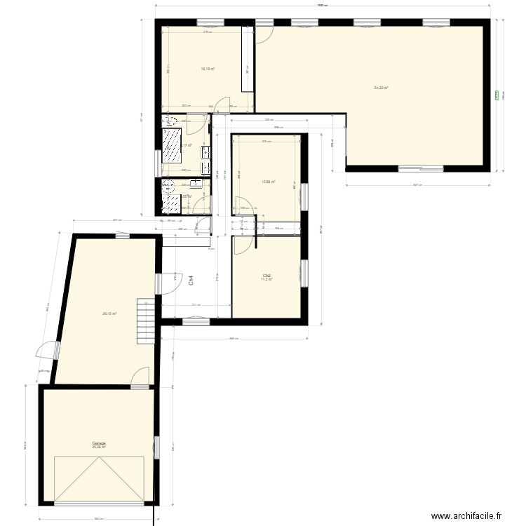 salle de bains 112/08/24. Plan de 8 pièces et 156 m2