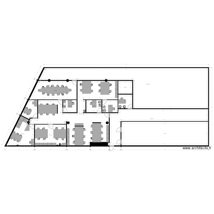 SD2.4.5. Plan de 14 pièces et 485 m2