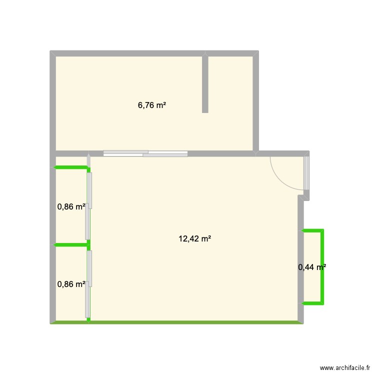 chambre montchany. Plan de 5 pièces et 21 m2