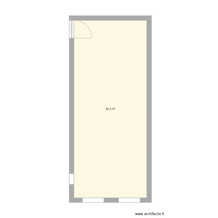 greffe CHC - greffe consultation. Plan de 1 pièce et 40 m2