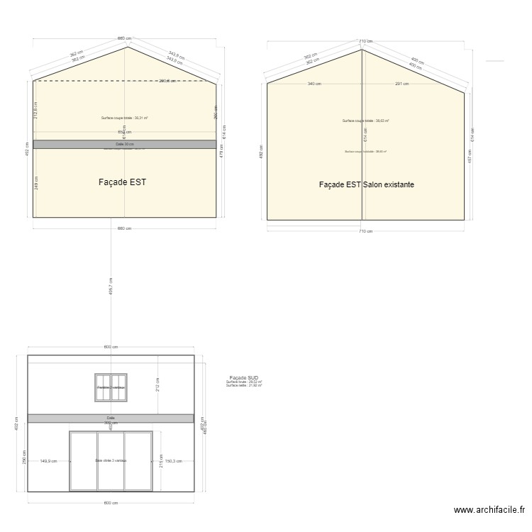 Extension berthe. Plan de 0 pièce et 0 m2