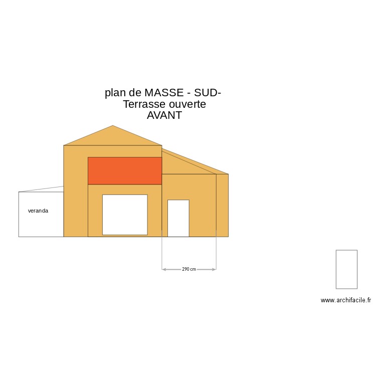 DP2 -plan de masse -sud-AVANT Terrasse ouverte. Plan de 0 pièce et 0 m2