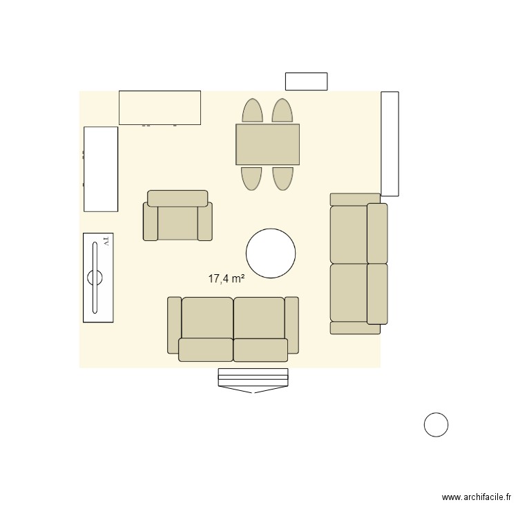 Salon maison . Plan de 0 pièce et 0 m2