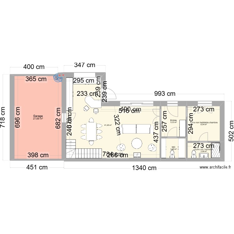 barnabé. Plan de 10 pièces et 149 m2