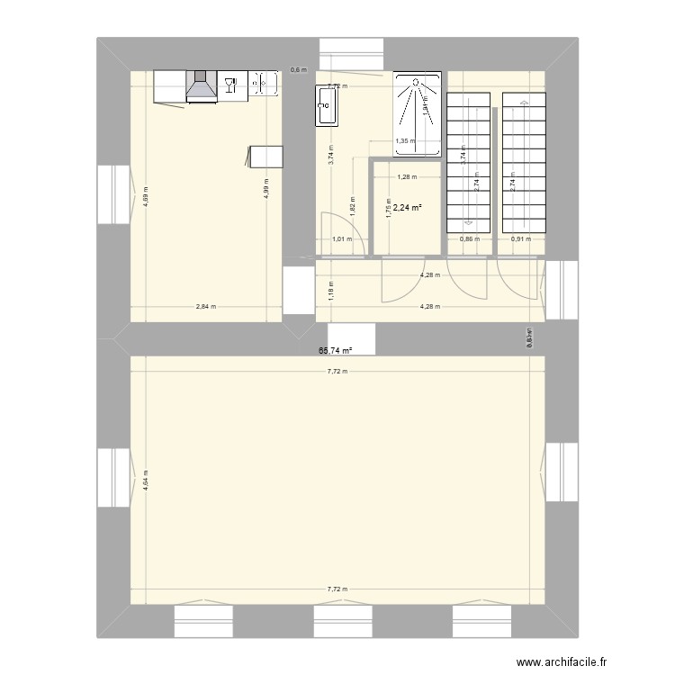 plan de chez moi. Plan de 8 pièces et 142 m2