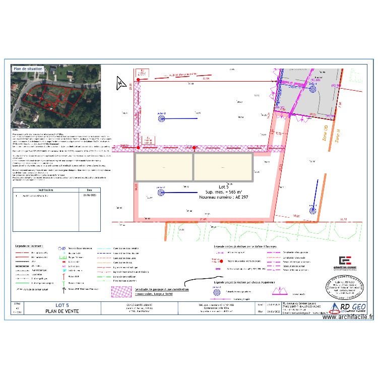 Conde 5 p2. Plan de 2 pièces et 164 m2