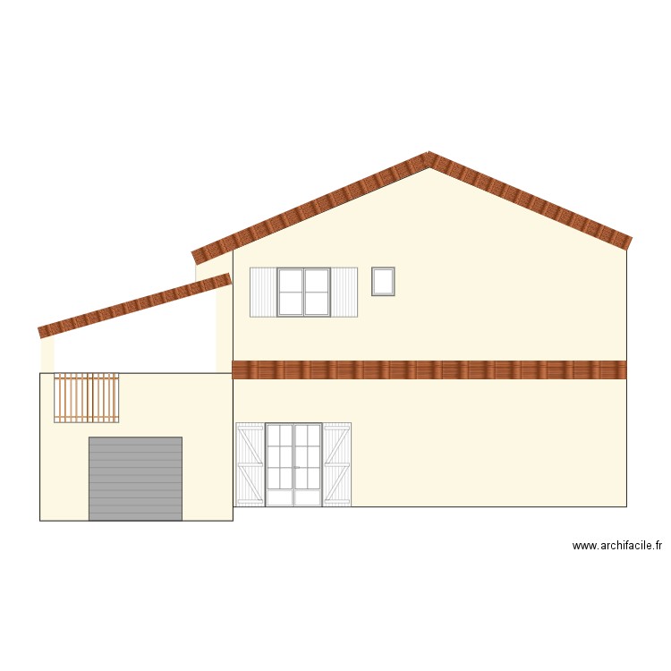 maison. Plan de 0 pièce et 0 m2