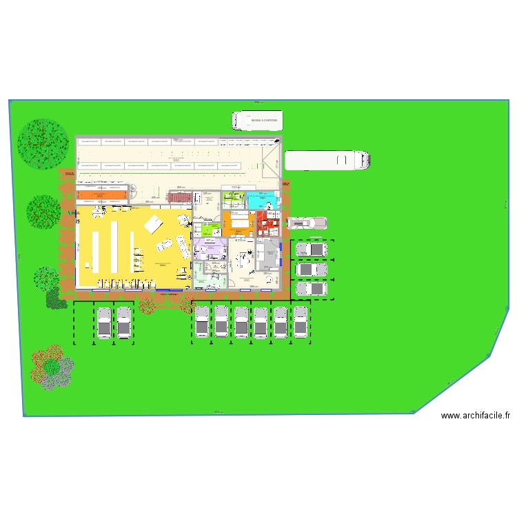 Espasano 6. Plan de 25 pièces et 2705 m2