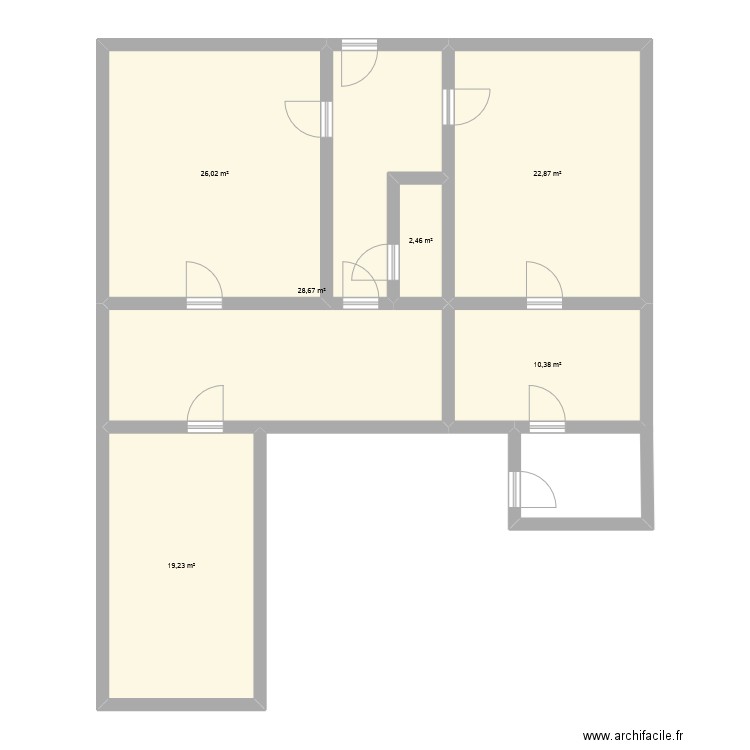 richard 1. Plan de 6 pièces et 110 m2