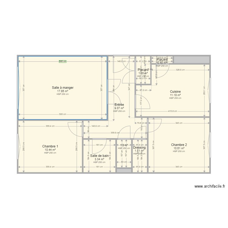 22 condorcet rdc G. Plan de 12 pièces et 68 m2