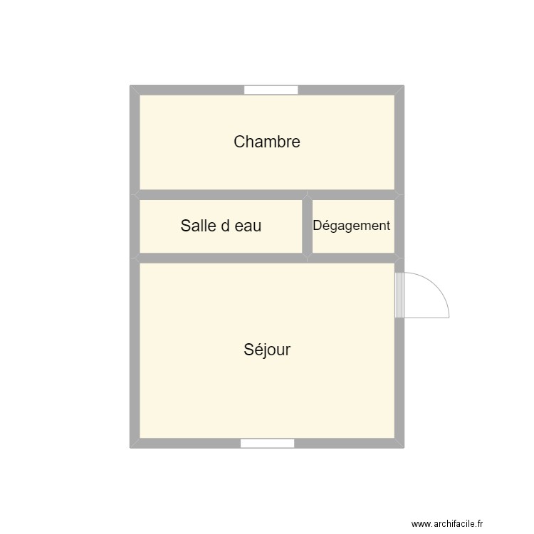 2408 SCI CPI OSMIL805885136. Plan de 4 pièces et 10 m2