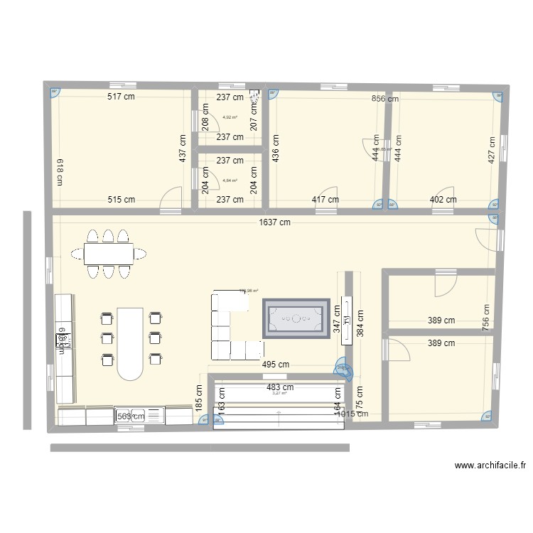 villa Mana2. Plan de 5 pièces et 192 m2