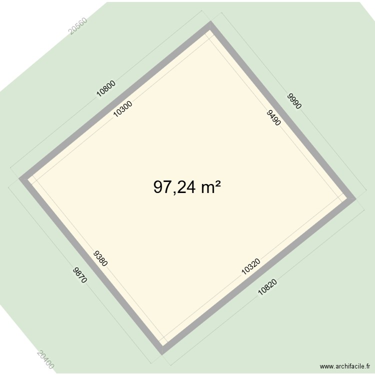 plan st philippe AVEC CADASTRE. Plan de 2 pièces et 194 m2