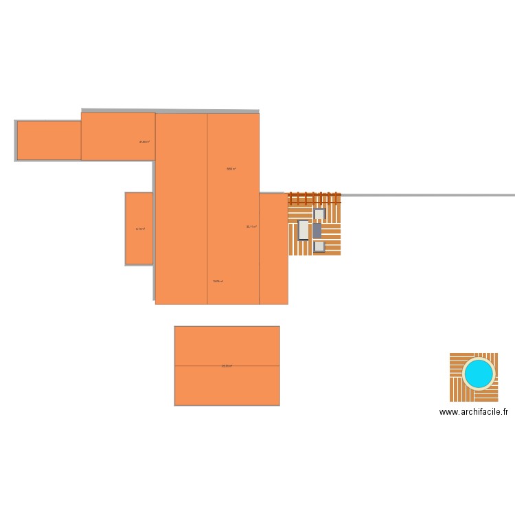 chalet. Plan de 0 pièce et 0 m2