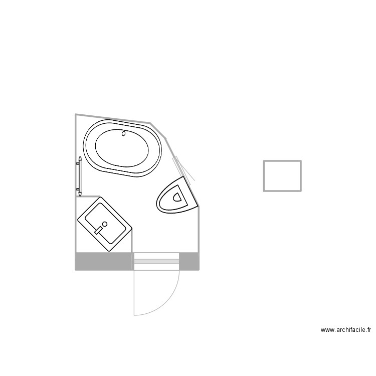 salle de bain. Plan de 0 pièce et 0 m2