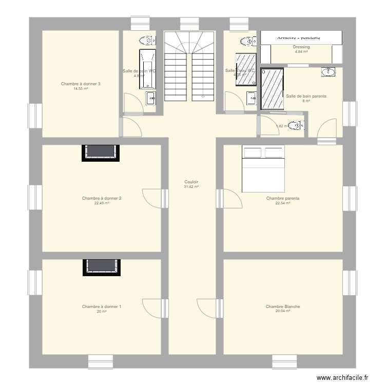 Plans ALLEX étage v2. Plan de 0 pièce et 0 m2