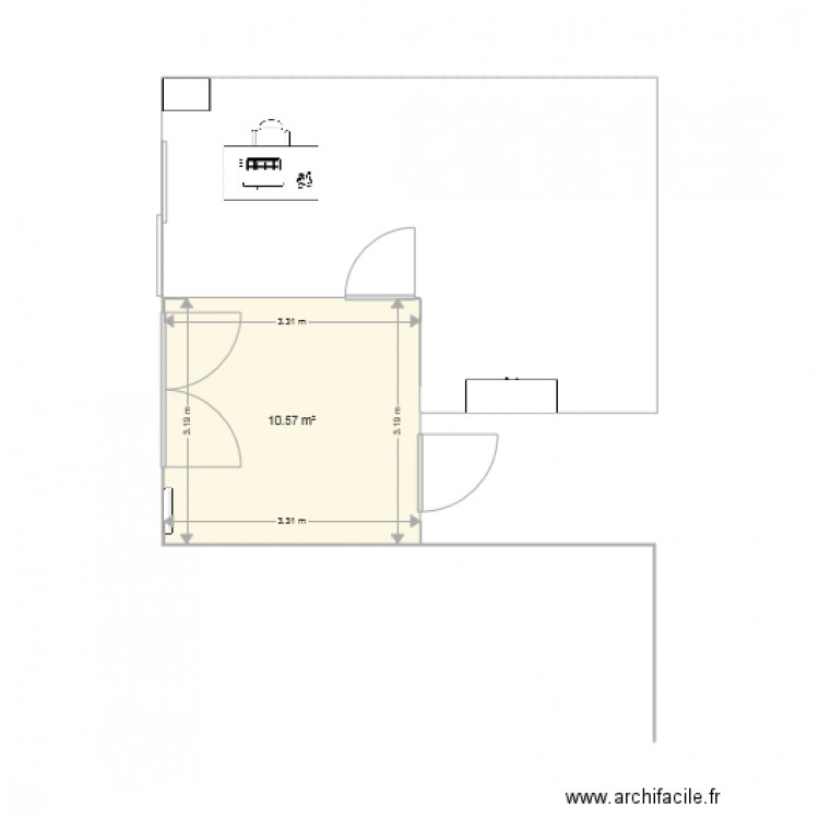 Conciergerie. Plan de 0 pièce et 0 m2