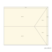 TOITURE 4 Pans avec débordement de 0,40 m