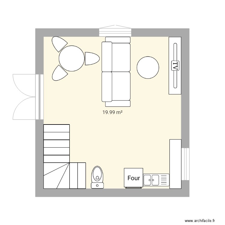 Maison 20m2. Plan de 0 pièce et 0 m2