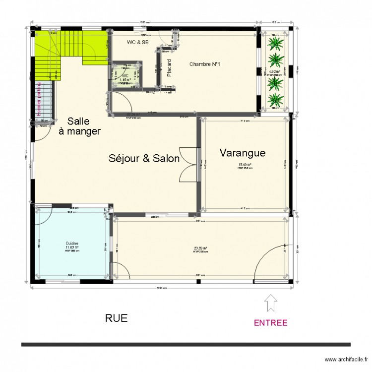 RDC1. Plan de 0 pièce et 0 m2