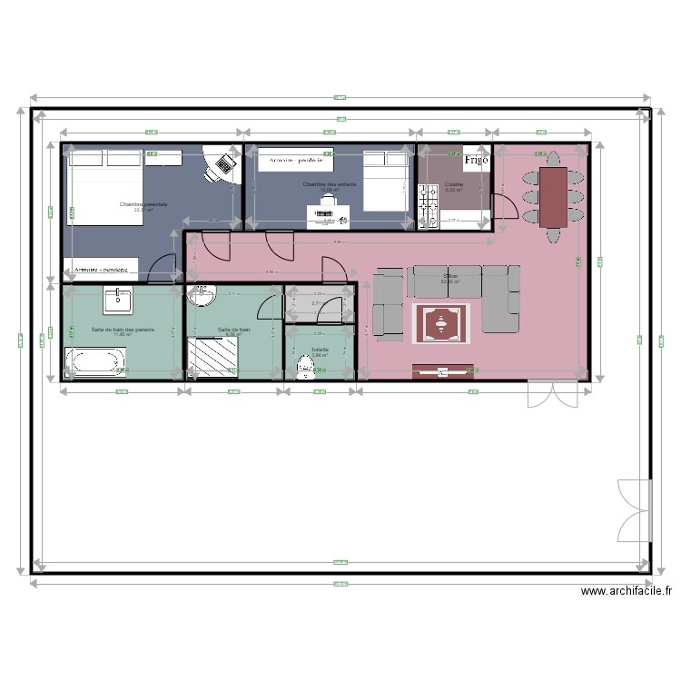 Maison karim. Plan de 0 pièce et 0 m2