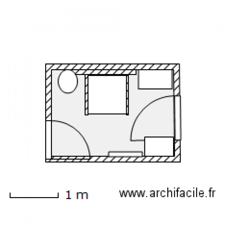 Salle de bain Douche Centre. Plan de 0 pièce et 0 m2