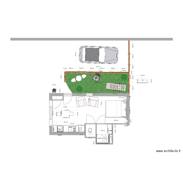 studio st max modifié. Plan de 0 pièce et 0 m2