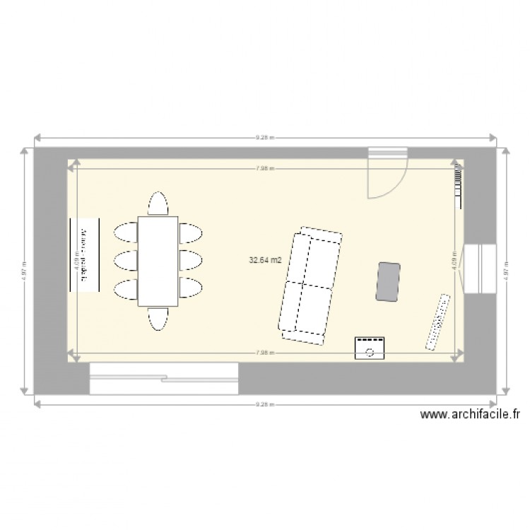 salle a manger. Plan de 0 pièce et 0 m2