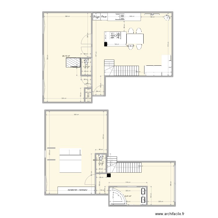 MESURE EXACT. Plan de 0 pièce et 0 m2