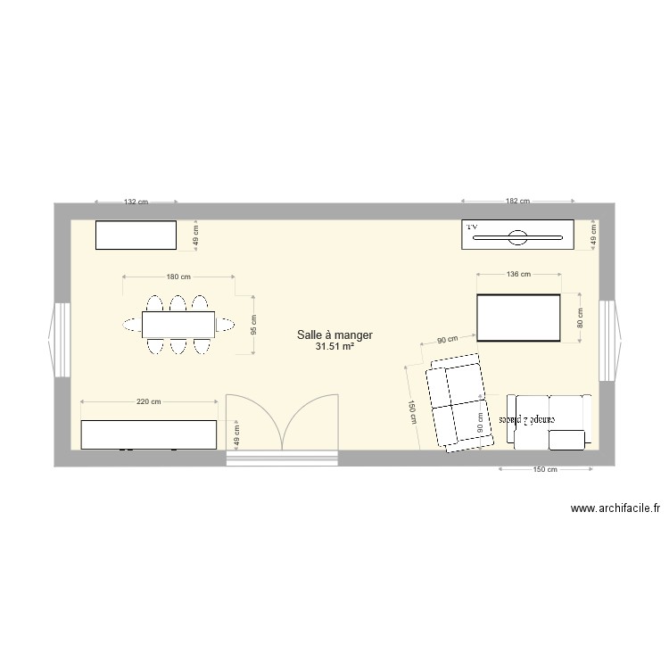 salle à manger. Plan de 0 pièce et 0 m2