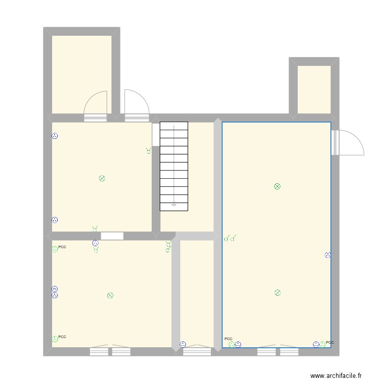 MAS WINTER. Plan de 7 pièces et 66 m2