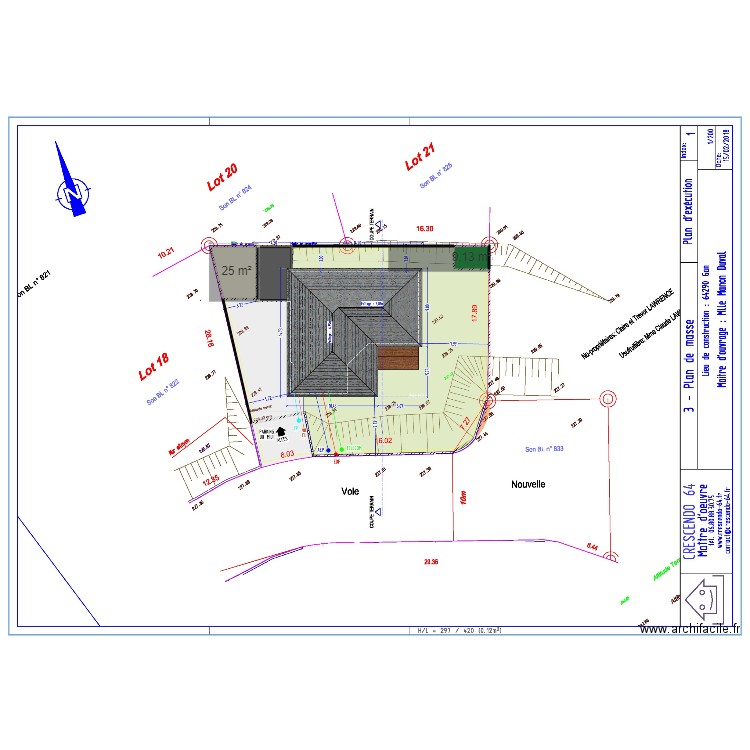 garage gan. Plan de 0 pièce et 0 m2