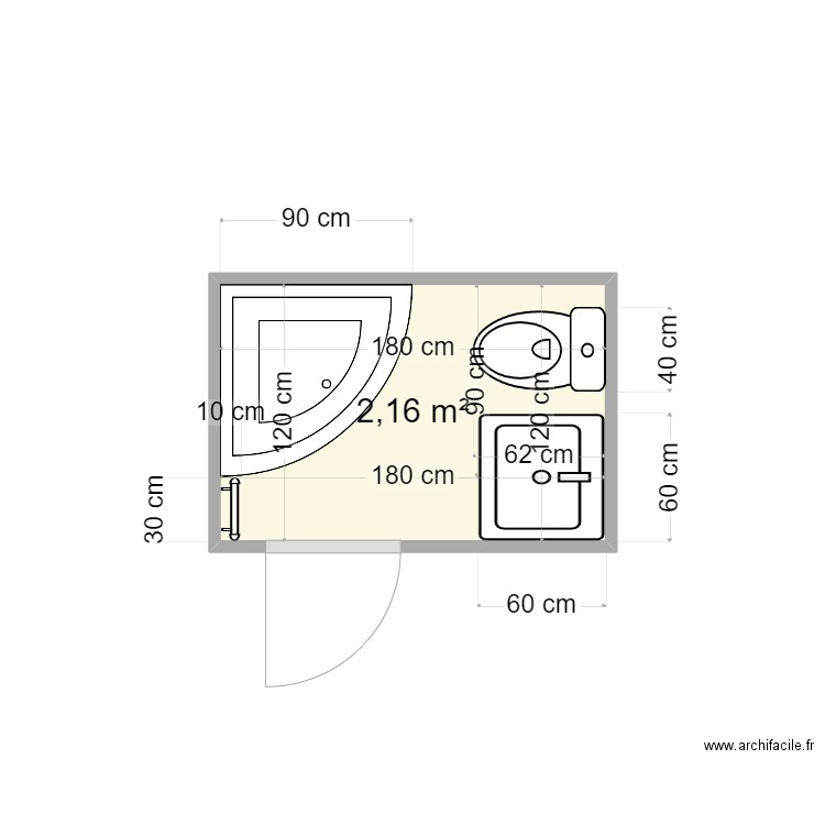 Sacha Studio. Plan de 0 pièce et 0 m2